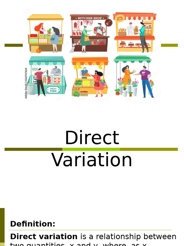 Understanding Direct Variation | PDF | Variable (Mathematics) | Mathematics