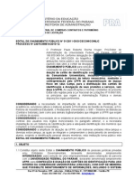 Íntegra do edital que possibilitou o contrato entre UFPR e Santander para confecção dos crachás-cartões