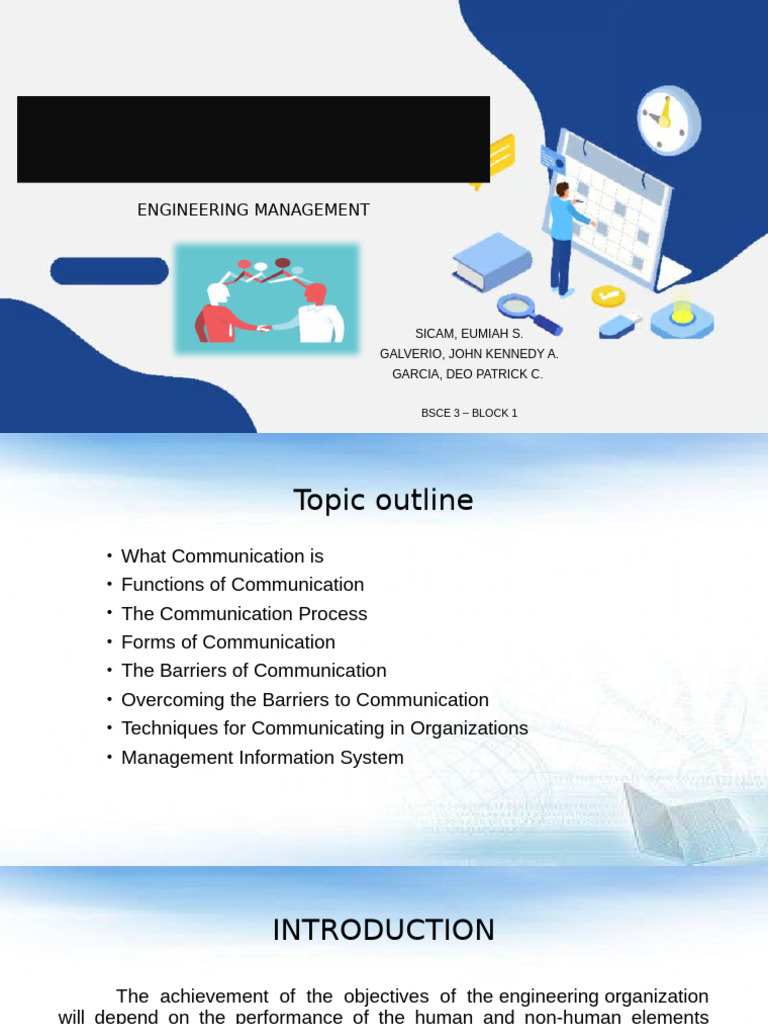 Effective Communication in Engineering Management | PDF | Communication ...