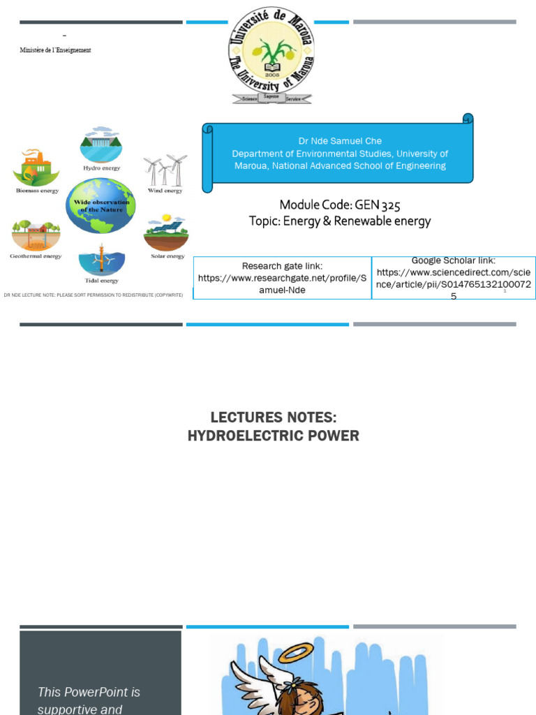 Hydro & Solar Power Notes | PDF | Hydroelectricity | Power Station