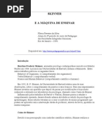 Skinner e Maquina de Ensinar