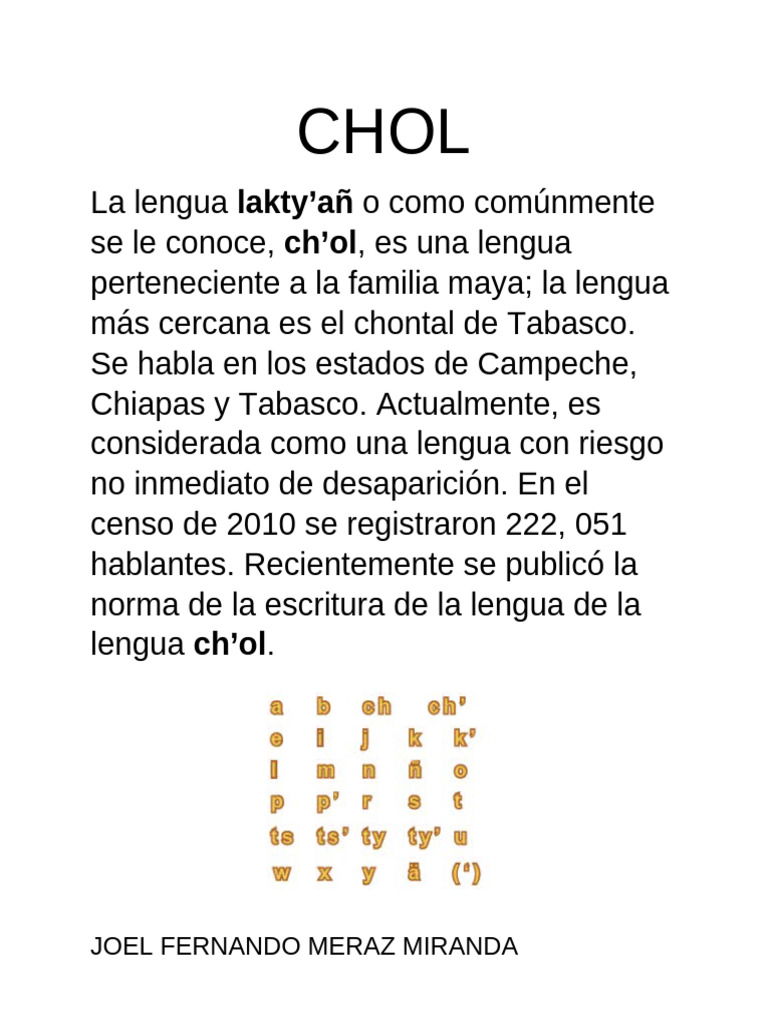 Chol | PDF