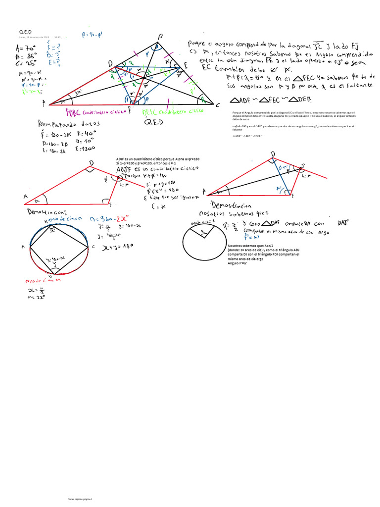 Propiedades Del Cuadrilátero Cíclico Adjf Pdf