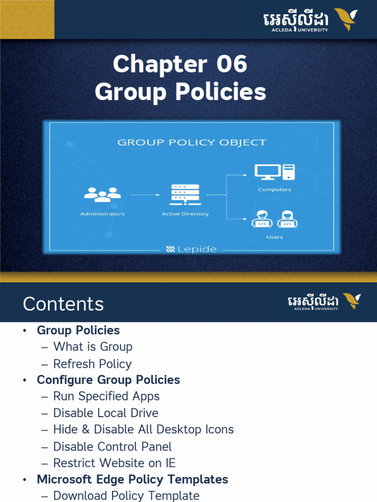 Microsoft Edge Group Policy Setup Guide | PDF | Group Policy | Computer ...
