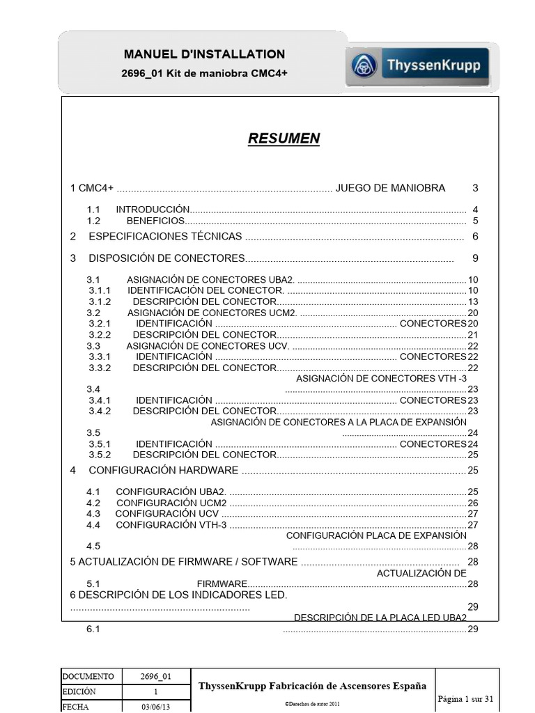Instalación Kit Maniobra CMC4+ | PDF | Hardware de la computadora | Relé