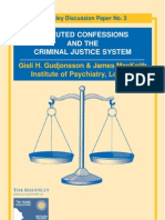 Disputed Confessions and The Criminal Justice System