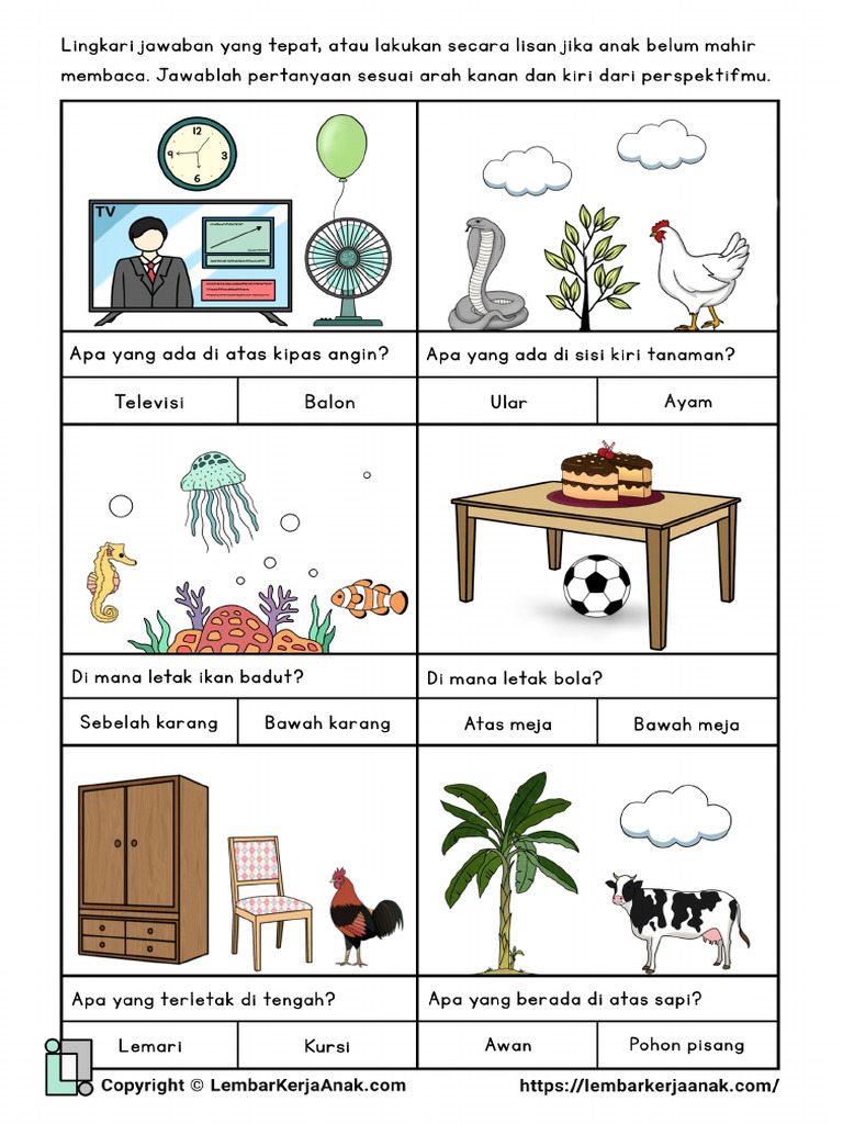 Mengenal Posisi - Objek Terhadap Objek | PDF
