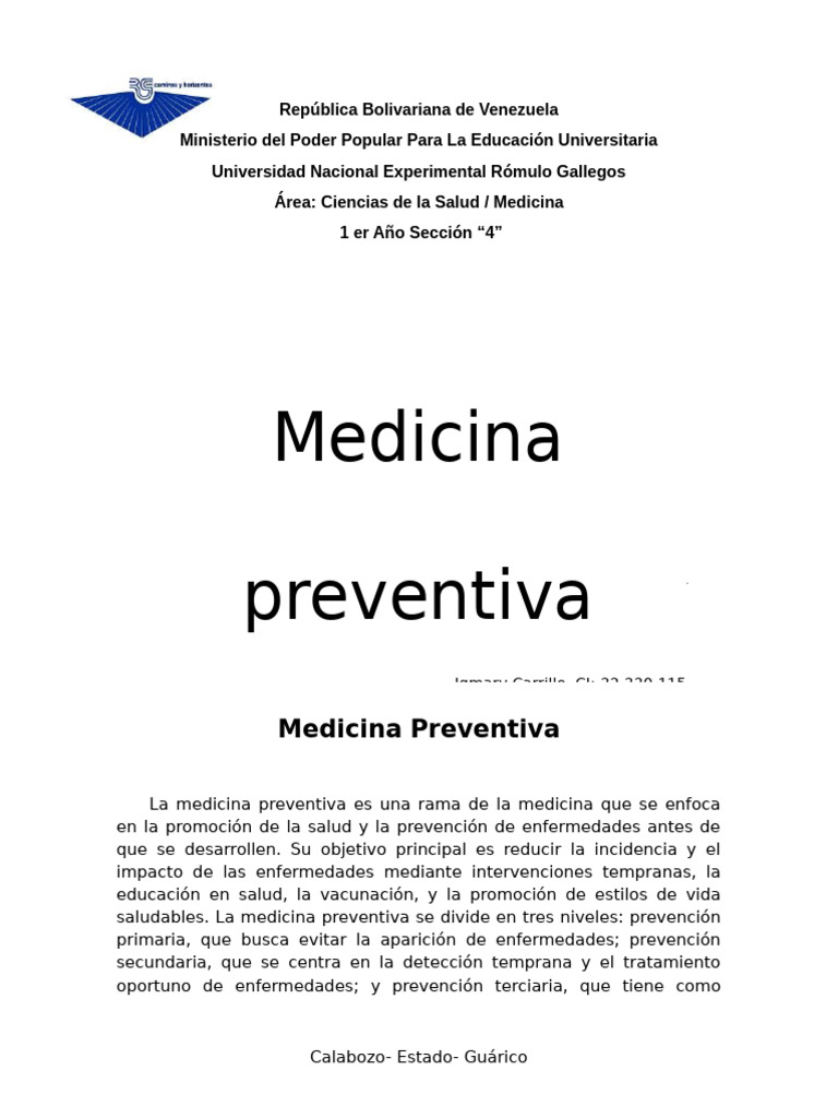 Medicina Preventiva | PDF | Cuidado de la salud | Medicina Familiar