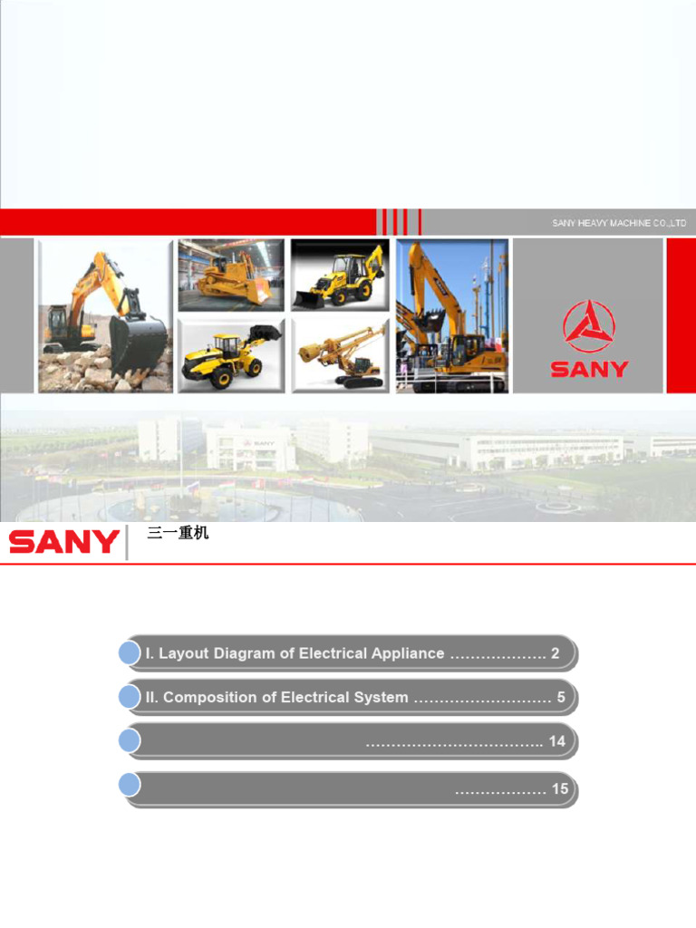 SY35 Euro IV Excavator Electrical Training | PDF | Switch | Relay