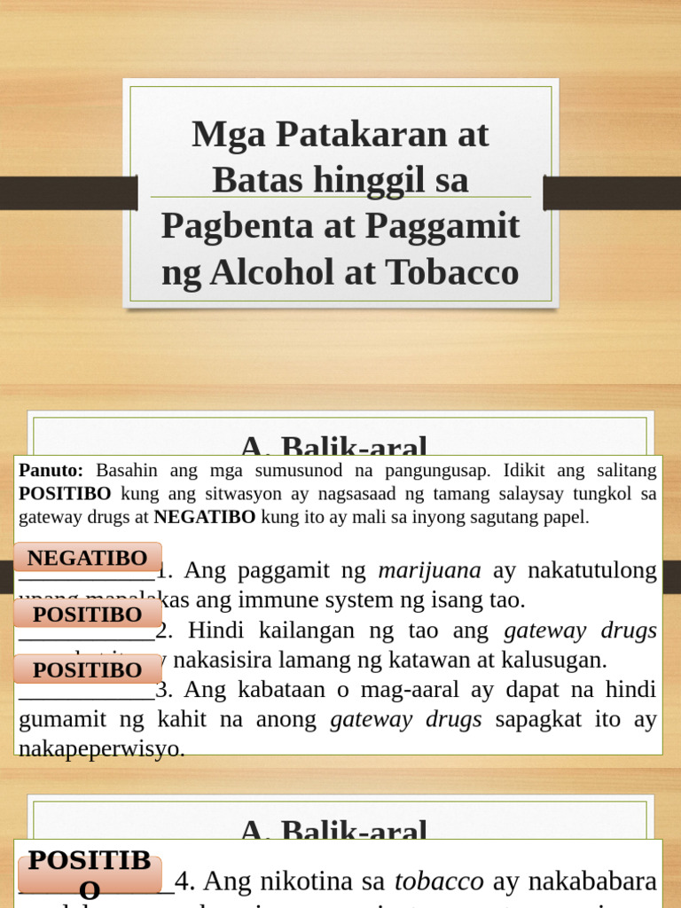 Mga Patakaran at Batas Hinggil Sa Pagbenta at | PDF