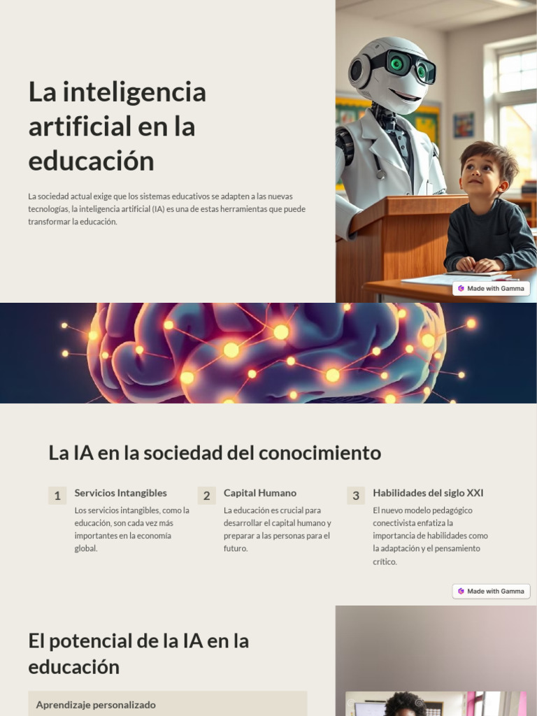 Impacto de la IA en la Educación Actual | PDF | Inteligencia artificial ...