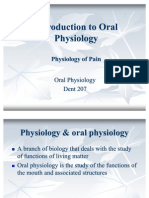 Introduction To Oral Physiology