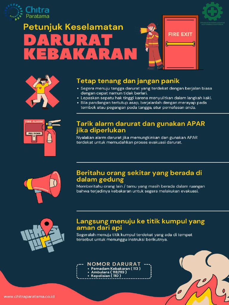Petunjuk Keselamatan Darurat Kebakaran | PDF