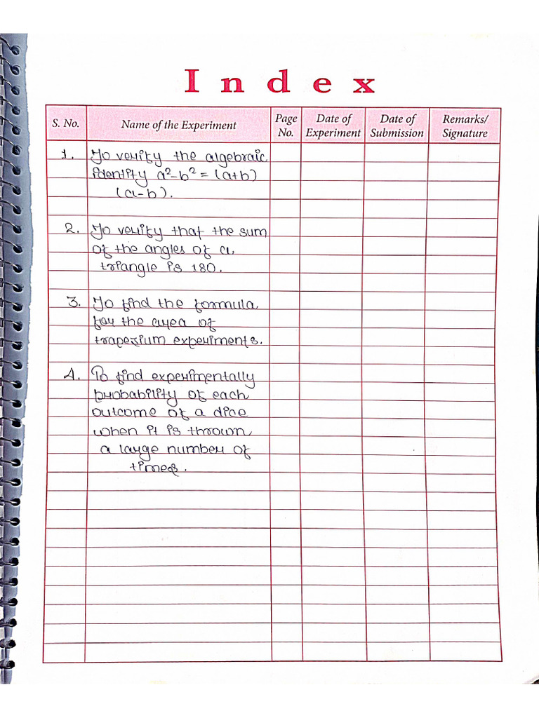 Math Class 9 Practical Pdf