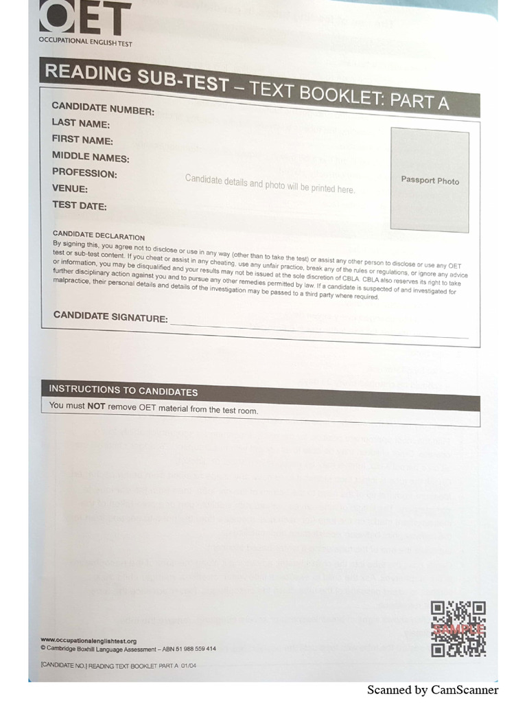 Oet 1 | PDF