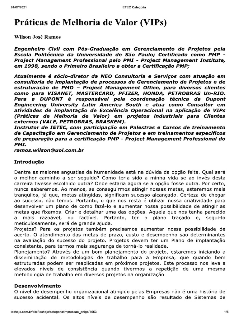 Artigo VIP IPA 6 | PDF