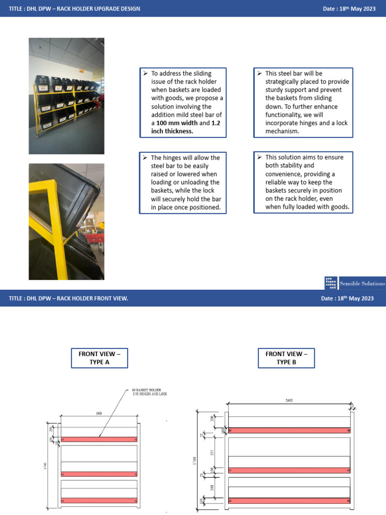 Rack Holder Upgrade Design | PDF