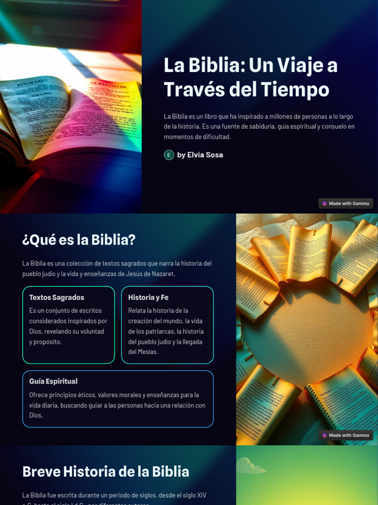 La Biblia Un Viaje A Traves Del Tiempo | PDF | Biblia | Jesús