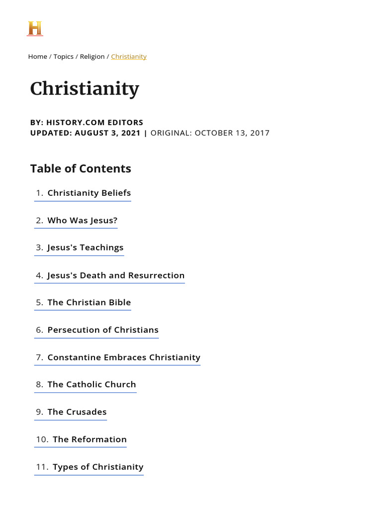 Christianity - Dogma, Definition & Beliefs - HISTORY | PDF | Jesus ...