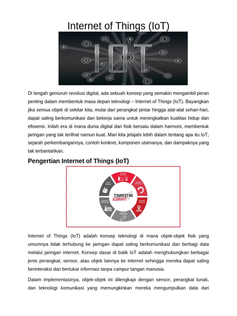 Memahami Internet of Things (IoT) | PDF