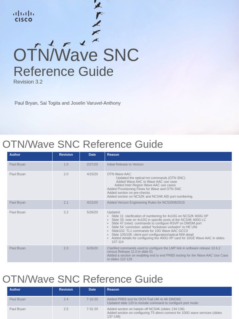 OTN Wave Reference Guide | PDF | Computer Networking | Telecommunications