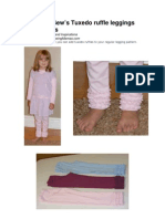 Sewsarahsew'S Tuxedo Ruffle Leggings Instructions: Free Patterns, Ideas and Inspirations