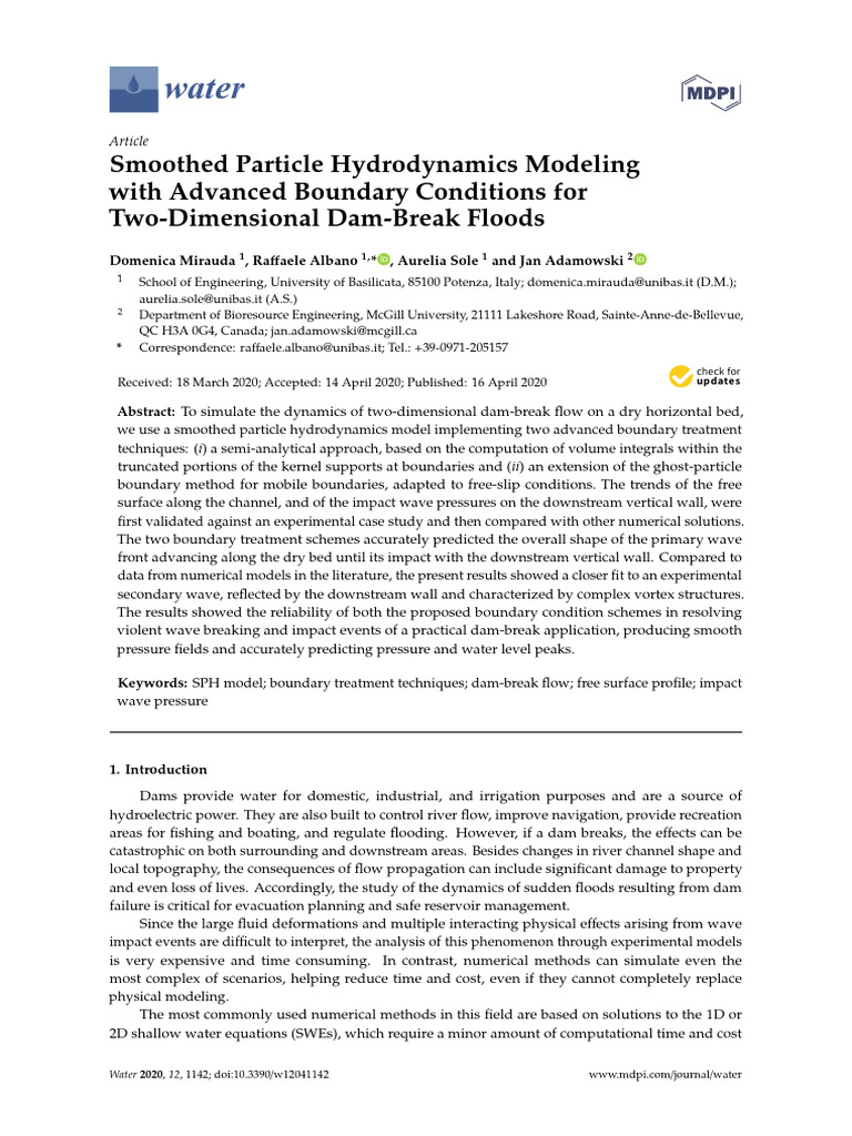 water-12-01142-v2 | PDF | Fluid Dynamics | Computational Fluid Dynamics