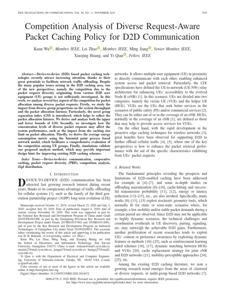Competition Analysis of Diverse Request-Aware Packet Caching Policy For ...