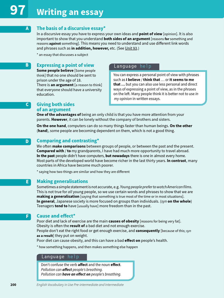 Guide to Writing Discursive Essays | PDF | Reason | Essays