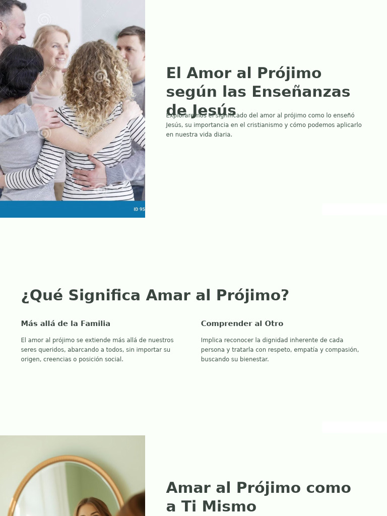 El-Amor-al-Projimo-segun-las-Ensenanzas-de-Jesus | PDF | Amor