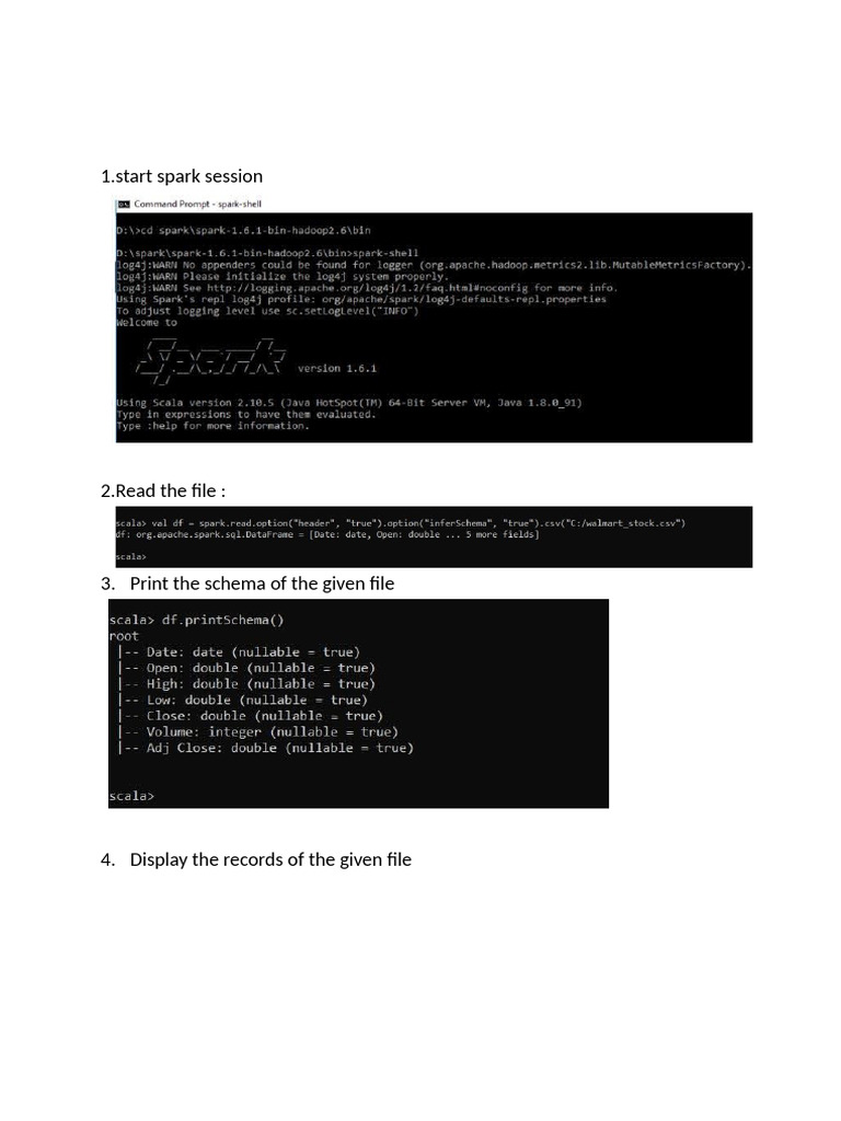 Data Analysis with Spark Guide | PDF