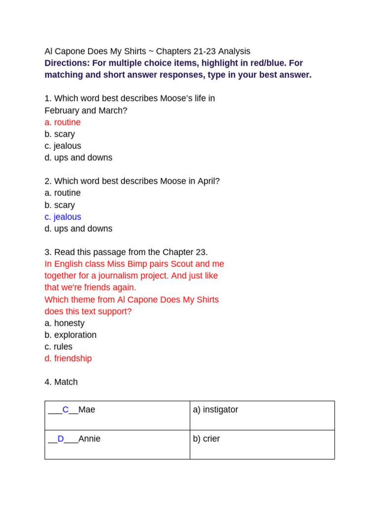 Al Capone Does My Shirts Ch 2123 Insights PDF