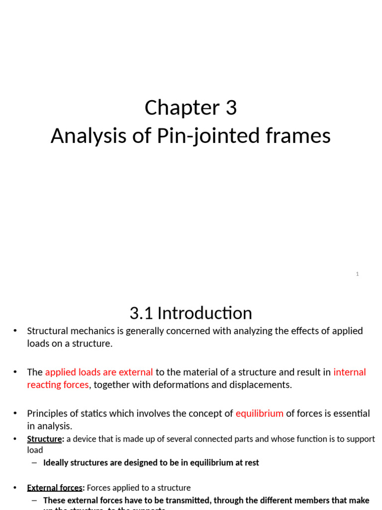 Pin-Jointed Frame Analysis Guide | PDF | Truss | Force