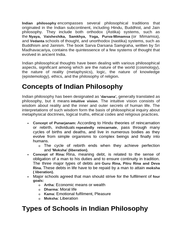 Indian Philosophy Pdf Indian Philosophy Moksha