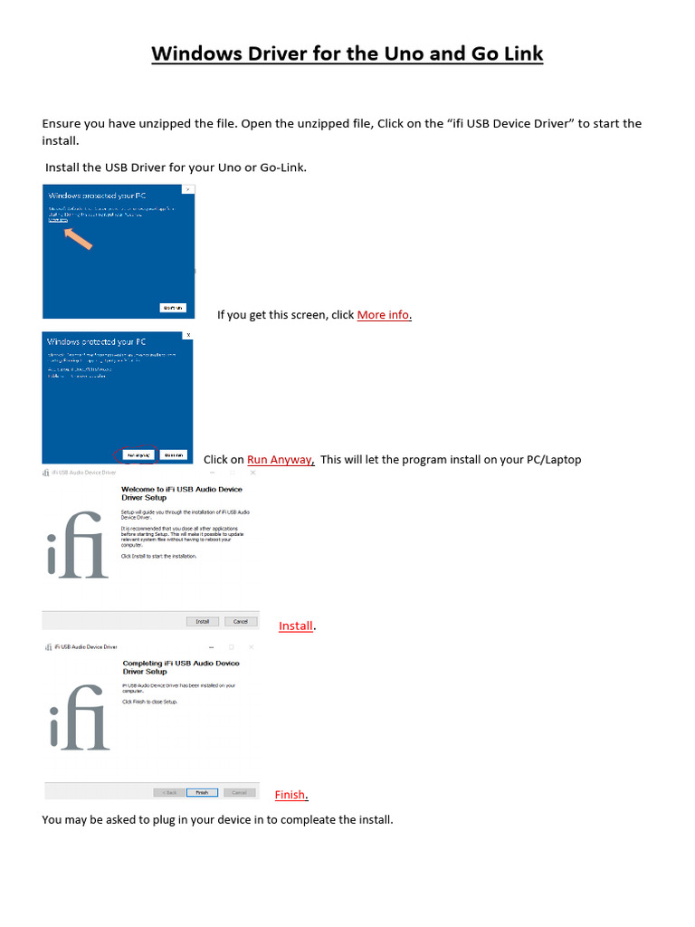 Windows Driver For The Uno and Go Link-2 | PDF