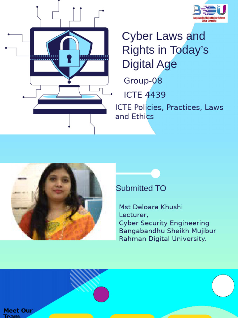 A4. Group-08 Cyber Laws and Rights | PDF | Security | Computer Security
