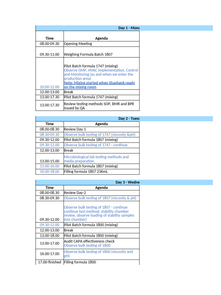 Agenda Pilot Batch 6-10 January 2025 - Final Draft 241217 | PDF