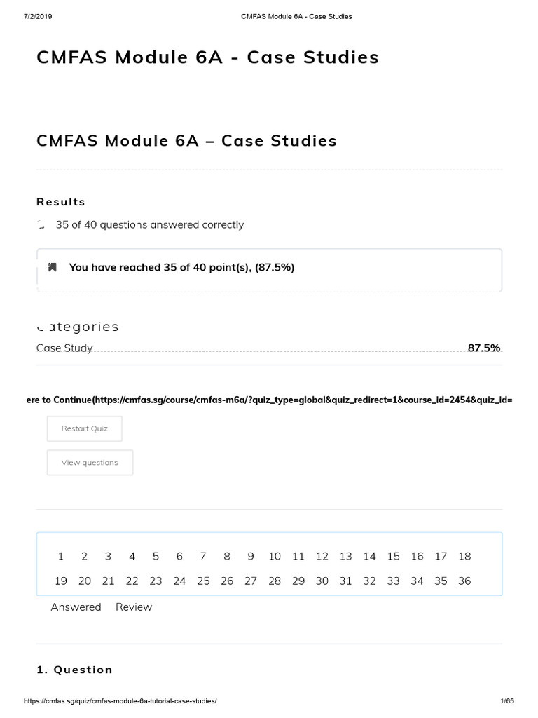 CMFAS M6A Case Studies Overview | PDF | Credit Default Swap | Credit