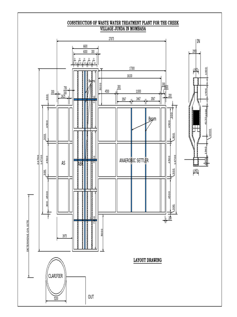 Sewerage Treatment Plant Layout | PDF