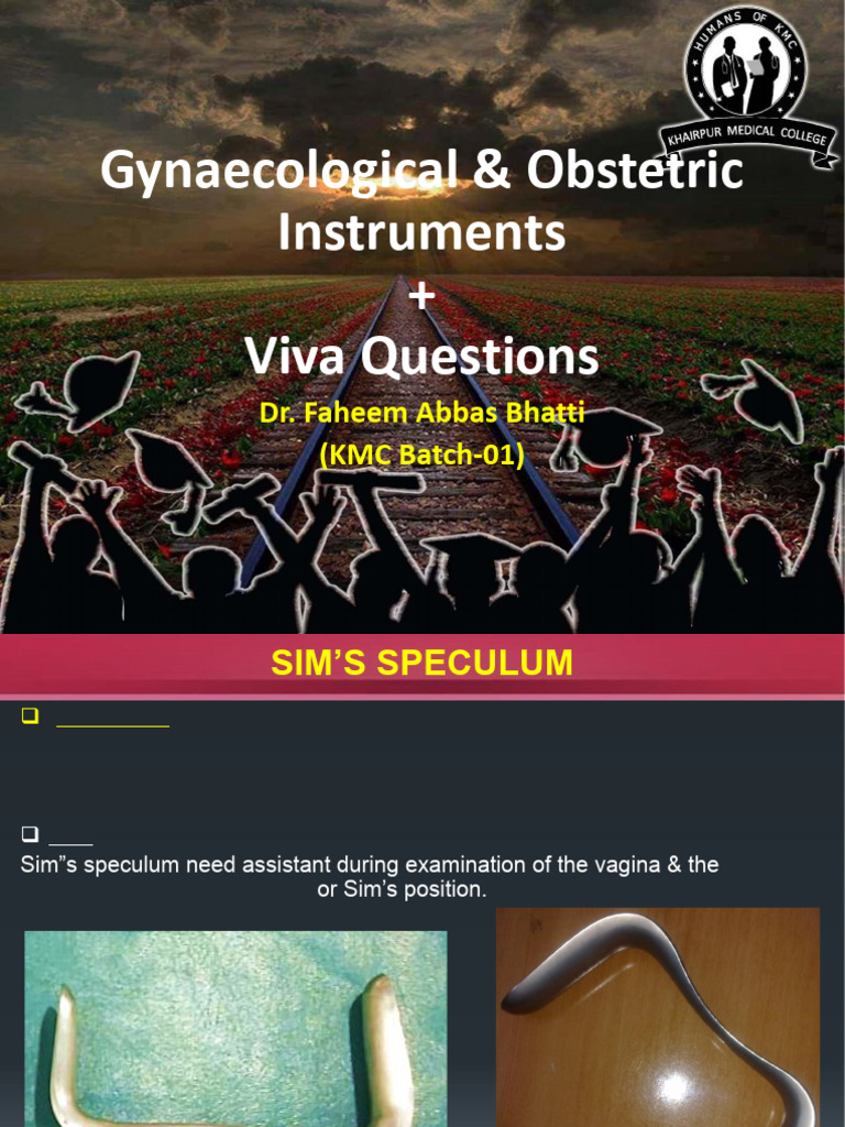 Gynaecological and Obstetric Instruments Guide | PDF | Vagina | Uterus