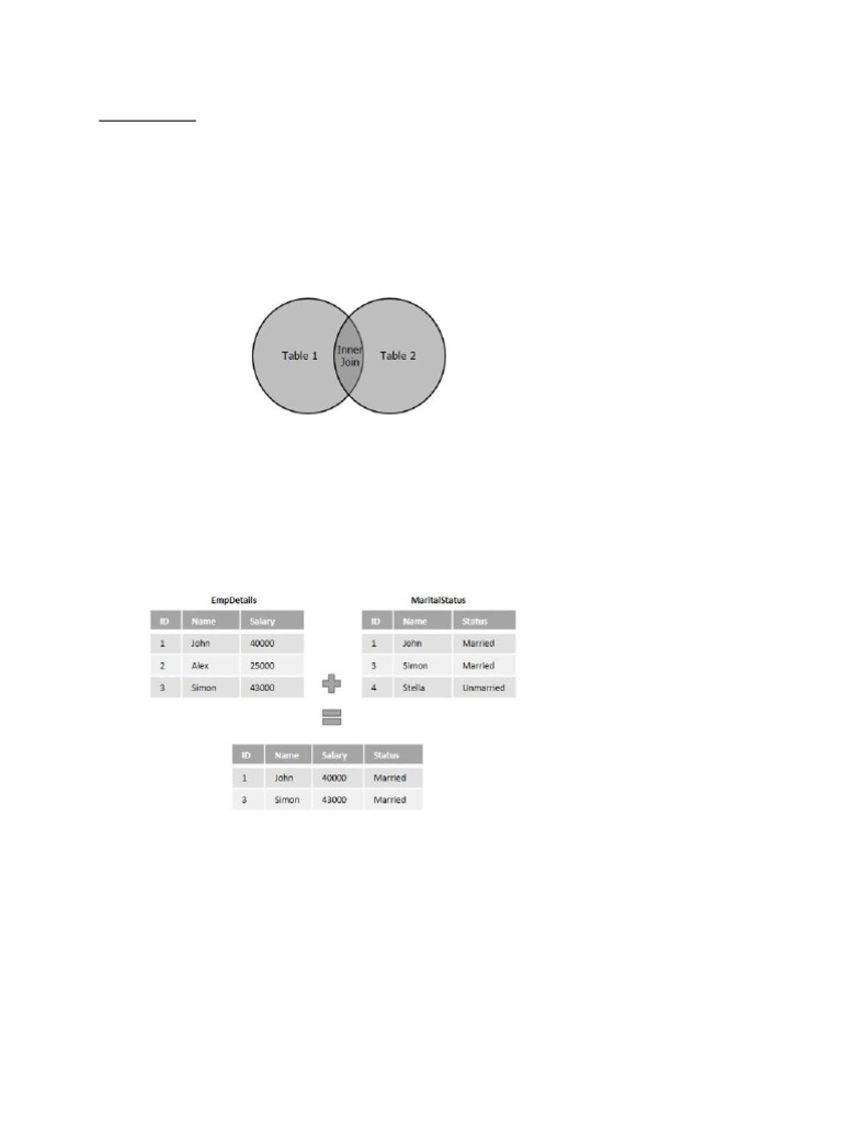 Inner Join | PDF