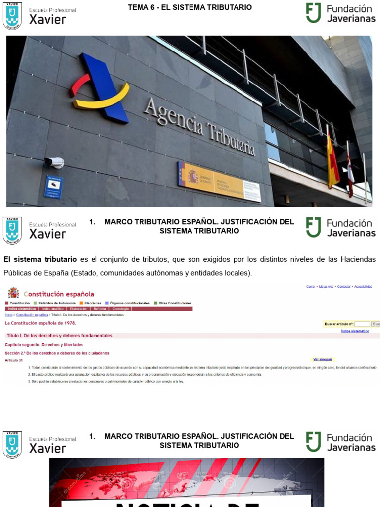 Sistema Tributario Español: Principios y Clases | PDF | Impuestos | Pagos