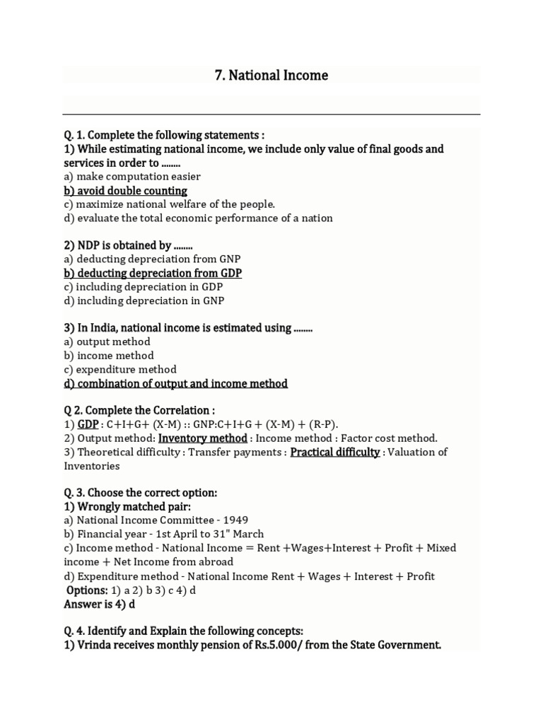 Selfstudys Com File (5) | PDF | Measures Of National Income And Output ...