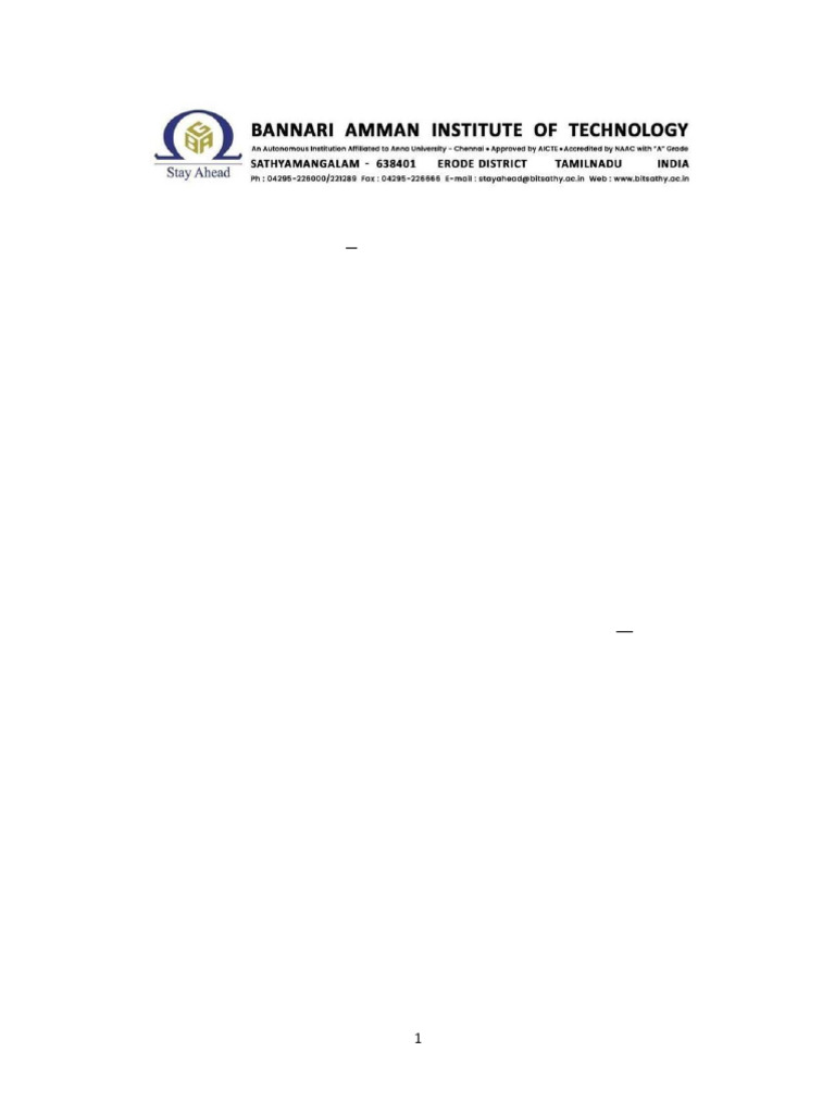 22ge001 - Fundamentals of Computing Unit V & Software Development ...