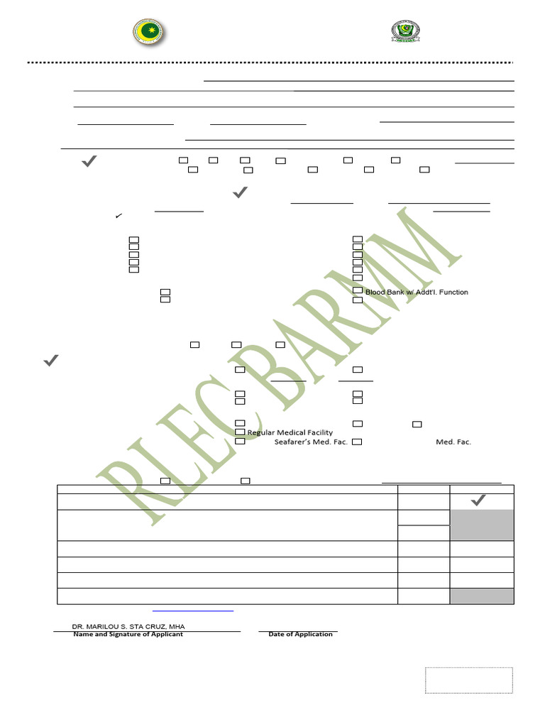 Health Facility Licensing Application Form | PDF | Surgery | Affidavit