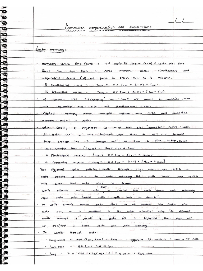 COA Short Notes | PDF