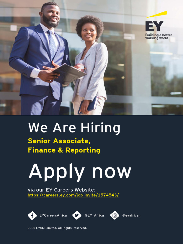 EY Senior Associate Finance & Reporting Job Advert | PDF