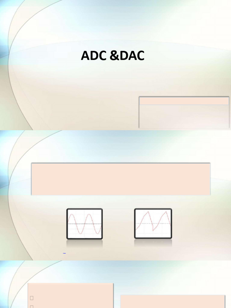 ADC and DAC: Key Differences Explained | PDF | Analog To Digital ...