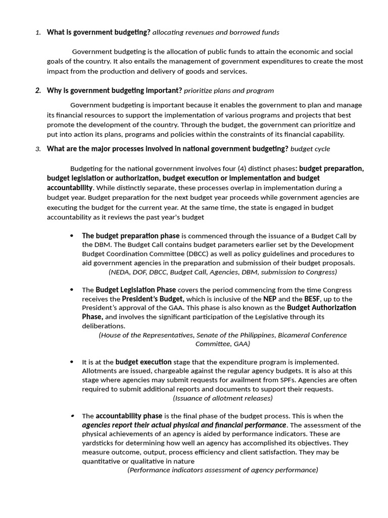 What Is Government Budgeting | PDF | Budget | Performance Indicator