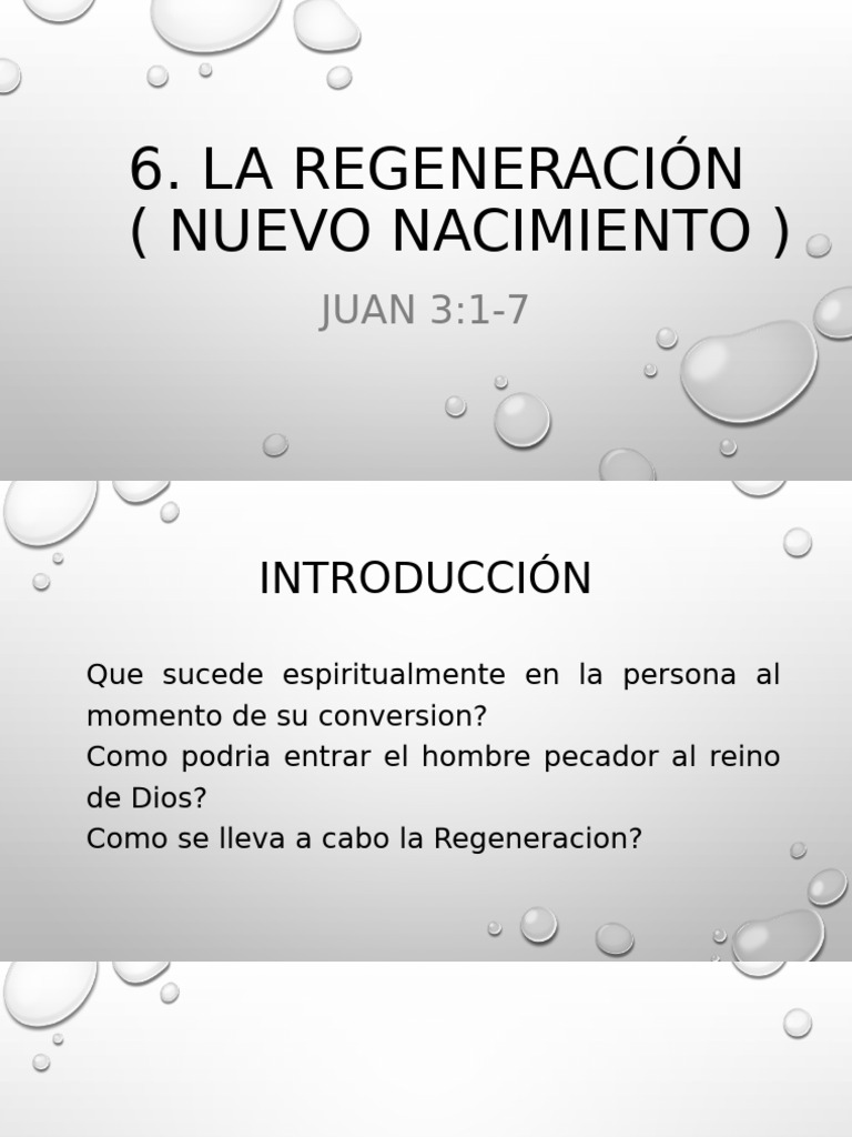 Regeneración Espiritual Nacer De Nuevo Pdf Religiones Abrahámicas